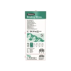 Fellowes - 100 anneaux de reliure en métal - 6 mm - jusqu'à 35 feuilles - argent