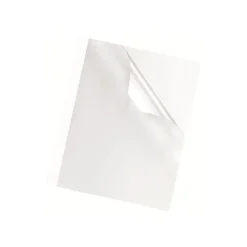 Fellowes - 100 couvertures à reliure pour machine thermique A4 (21 x 29,7 cm) - 200 g/m² - 3 mm - face transparente, dos carton blanc