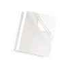 Fellowes - 100 couvertures à reliure pour machine thermique A4 (21 x 29,7 cm) - 220 g/m² - 1,5 mm - face transparente, dos carton blanc