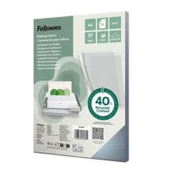 Fellowes - 25 couvertures à reliure A4 (21 x 29,7 cm) - plastique 180 microns - transparent