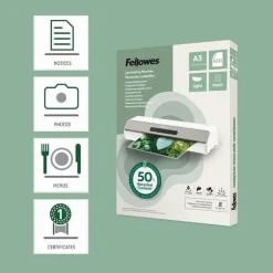 Fellowes - 100 pochettes de plastification A3 - recyclé - mates