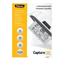 Fellowes - 250 pochettes de plastification A4 (216 x 303 mm) - 125 microns - brillantes