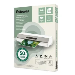 Fellowes - 100 pochettes de plastification A4 - recyclé - mates