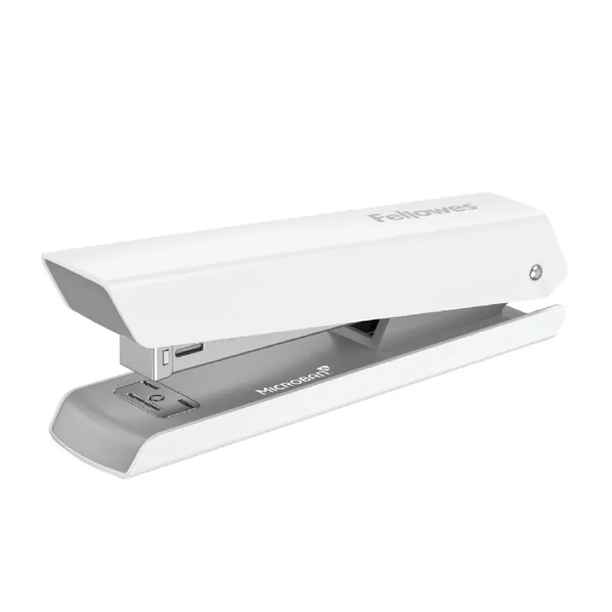 Fellowes - Agrafeuse LX820 blanche avec Microban® - capacité de 20 feuilles - pleine bande