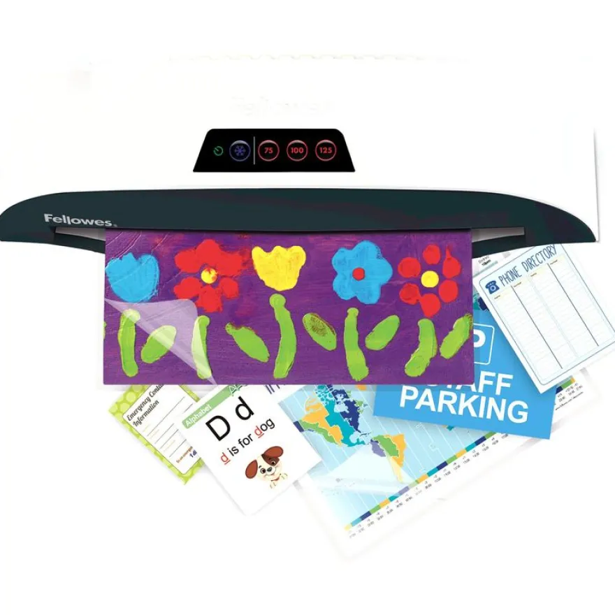 Fellowes - Kit de démarrage assortiment de pochettes de plastification - 80 Microns