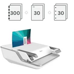 Fellowes Lyra 3-in-1 - machine à relier / relieuse perforeuse manuelle - perfore 30 feuilles - relie 300f
