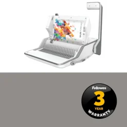Fellowes Lyra 3-in-1 - machine à relier / relieuse perforeuse manuelle - perfore 30 feuilles - relie 300f