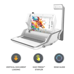 Fellowes Lyra 3-in-1 - machine à relier / relieuse perforeuse manuelle - perfore 30 feuilles - relie 300f