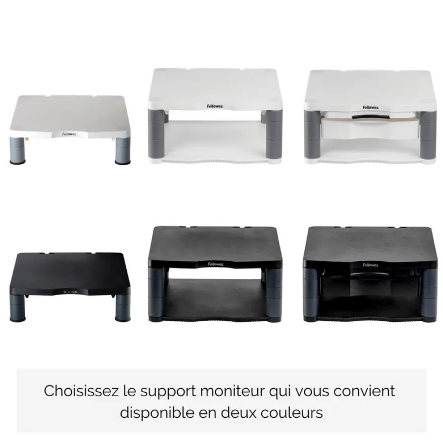 Fellowes - Support moniteur Premium - Gris foncé