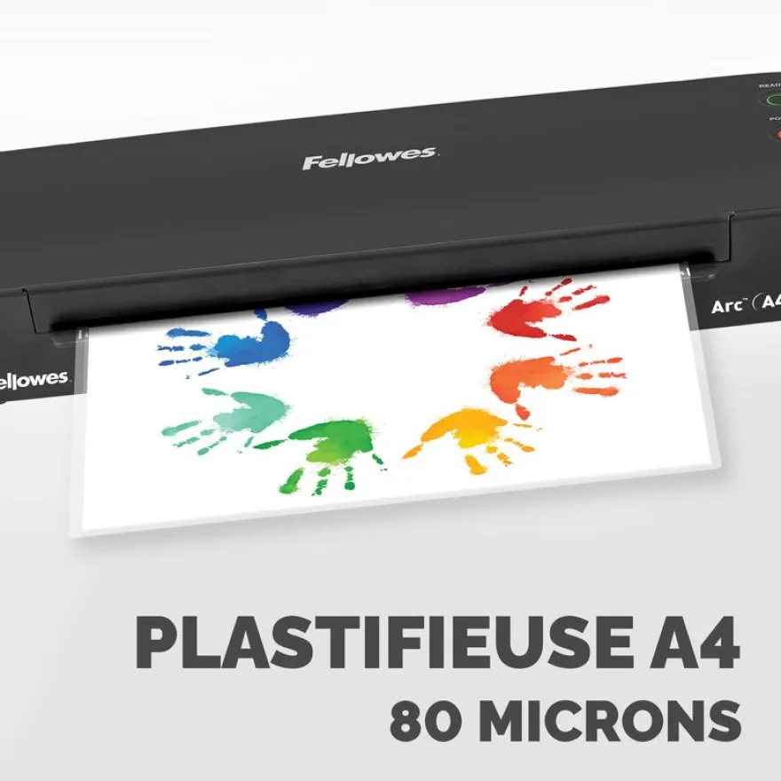 Fellowes Arc A4 - Plastifieuse A4 - jusqu'à 80 microns - anti-bourrage