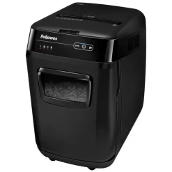 Fellowes AutoMax 200C - destructeur de documents coupe croisée - 200 feuilles - Corbeille 32 litres - anti-bourrage - destruction silencieuse