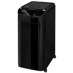 Fellowes AutoMax 350C - destructeur de documents coupe croisée - 350 feuilles - Corbeille 68 litres - anti-bourrage - destruction silencieuse