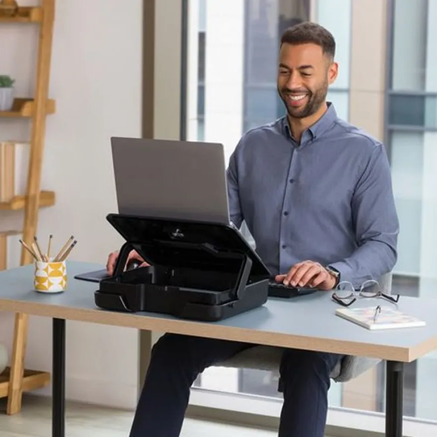 Fellowes Breyta - Malette de rangement + support pour ordinateur portable - Noir
