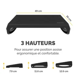 Fellowes Breyta - Repose-pieds - noir