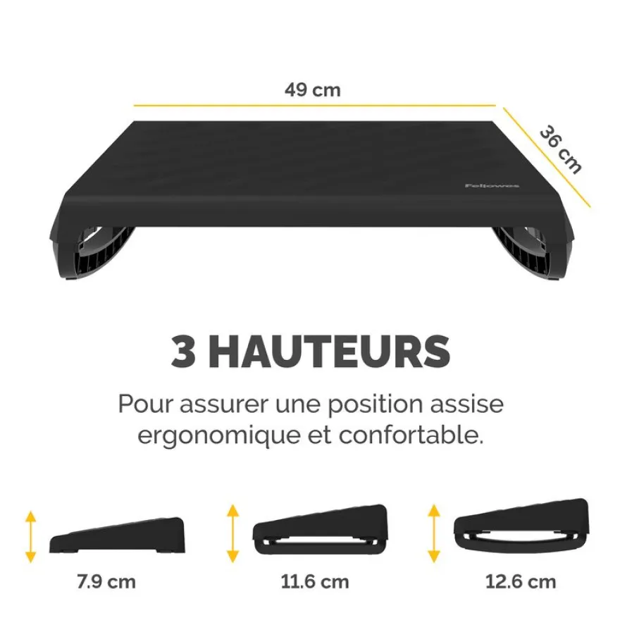 Fellowes Breyta - Repose-pieds - noir