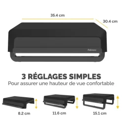 Fellowes Breyta - Support pour écran jusqu'à 15kg - noir