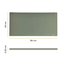 Fellowes Breyta - Tapis de bureau -Sous-main - 80 x 40 cm - vert sauge