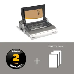Fellowes Galaxy-E/Wire - machine à relier / relieuse perforeuse éléctrique par anneaux métal - Perfore 20 feuilles - relie 130f