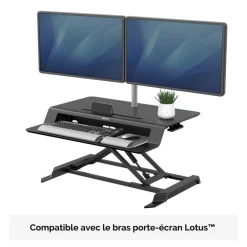 Fellowes Lotus LT - Station de travail assis-debout - noir