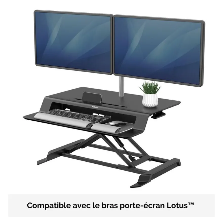 Fellowes Lotus LT - Station de travail assis-debout - noir