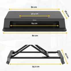 Fellowes Lotus LT - Station de travail assis-debout - noir