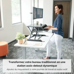 Fellowes Lotus LT - Station de travail assis-debout - noir