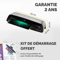 Fellowes Neptune 3 - Plastifieuse A3 - de 80 à 175 microns, plastification à chaud et à froid