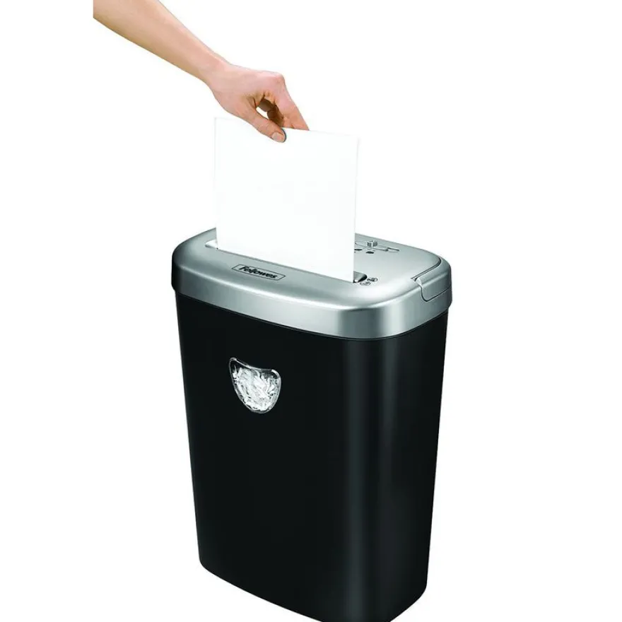 Fellowes Powershred 53C - destructeur de documents coupe croisée - 10 feuilles - Corbeille 23 litres