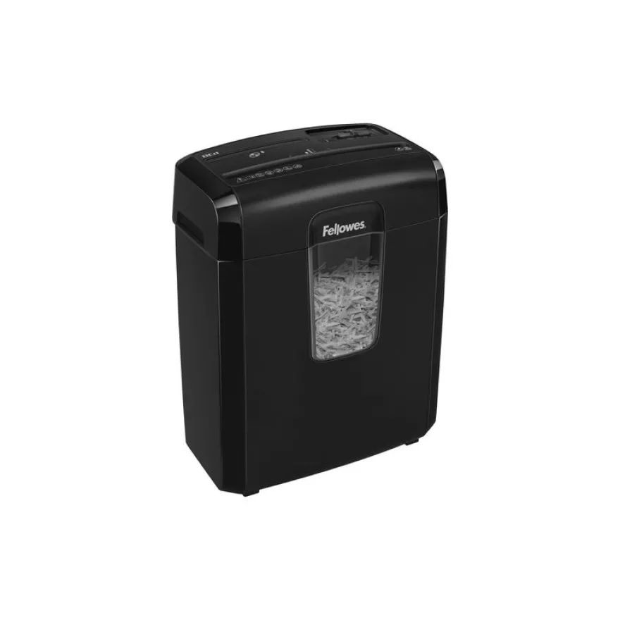 Fellowes Powershred 8Cd - destructeur de documents coupe croisée - 8 feuilles - Corbeille 14 litres