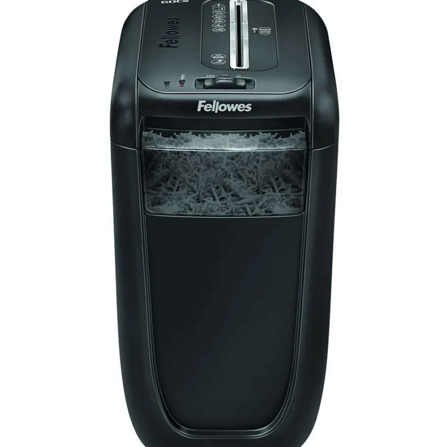 Fellowes Powershred 60CS - destructeur de documents coupe croisée - 10 feuilles - Corbeille 22 litres
