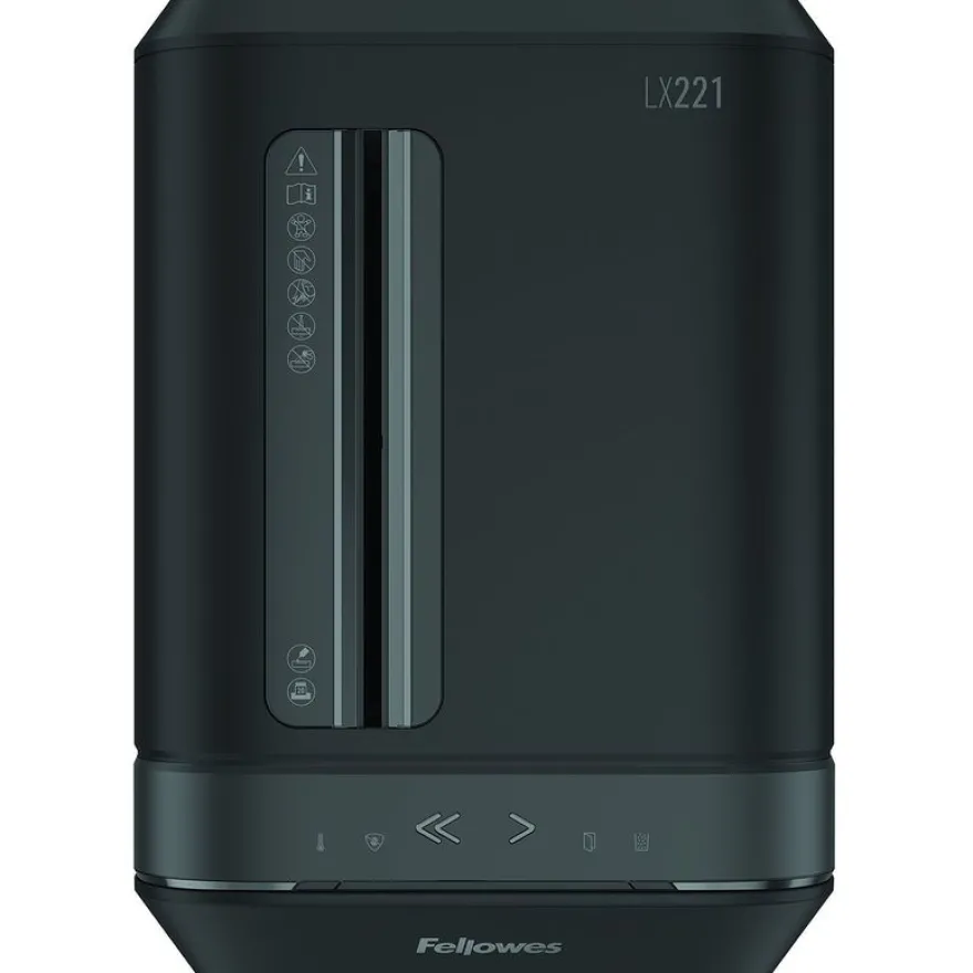 Fellowes Powershred LX221 - destructeur de documents coupe croisée microparticules - 20 feuilles - Corbeille 30 litres - noir