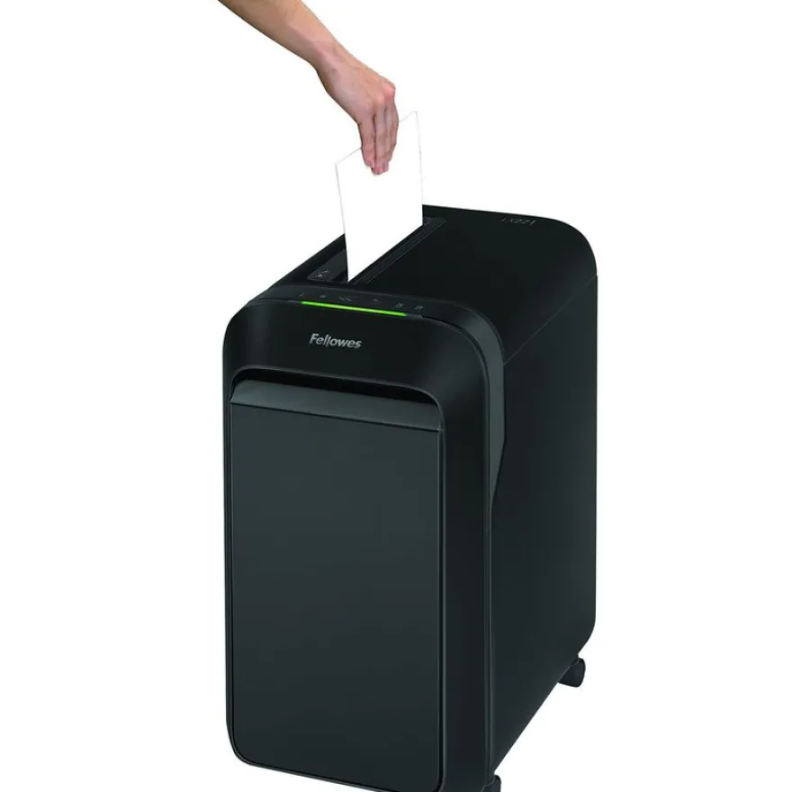 Fellowes Powershred LX221 - destructeur de documents coupe croisée microparticules - 20 feuilles - Corbeille 30 litres - noir