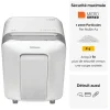 Fellowes Powershred LX201 - destructeur de documents coupe croisée microparticules - 12 feuilles - Corbeille 22 litres - blanc