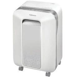 Fellowes Powershred LX201 - destructeur de documents coupe croisée microparticules - 12 feuilles - Corbeille 22 litres - blanc