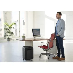 Fellowes Powershred LX211 - destructeur de documents coupe croisée microparticules - 15 feuilles - Corbeille 23 litres - noir
