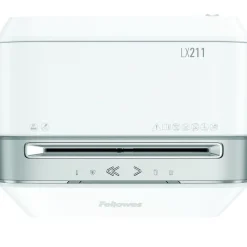 Fellowes Powershred LX211 - destructeur de documents coupe croisée microparticules - 15 feuilles - Corbeille 23 litres - blanc