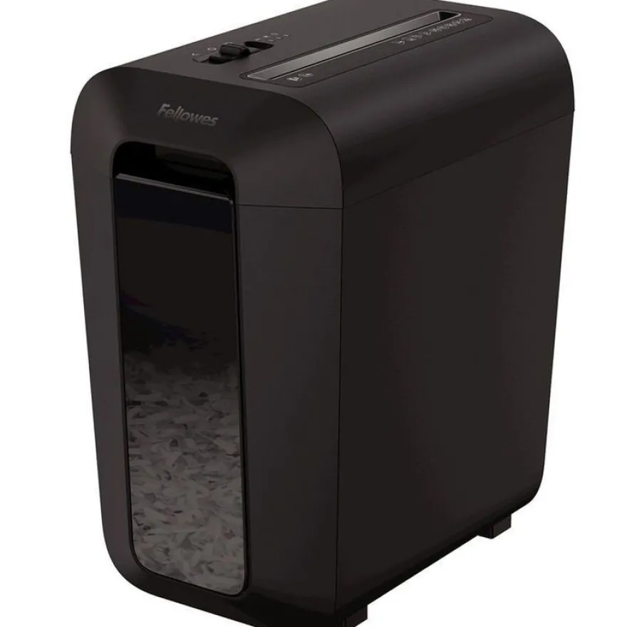 Fellowes Powershred LX65 - destructeur de documents coupe croisée - 10 feuilles - Corbeille 22 litres - noir