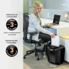 Fellowes Powershred LX25M - Destructeur de documents coupe croisée mini-cut - 6 feuilles - Corbeille 11,5 litres