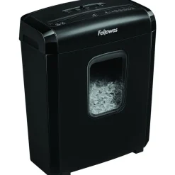 Fellowes Powershred 6M - destructeur de documents coupe croisée mini-cut - 6 feuilles - Corbeille 13 litres