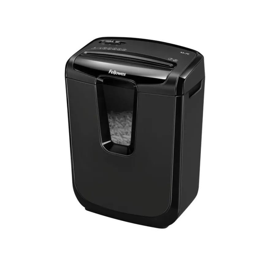 Fellowes Powershred M-7C - destructeur de documents coupe croisée - 7 feuilles - Corbeille 14 litres
