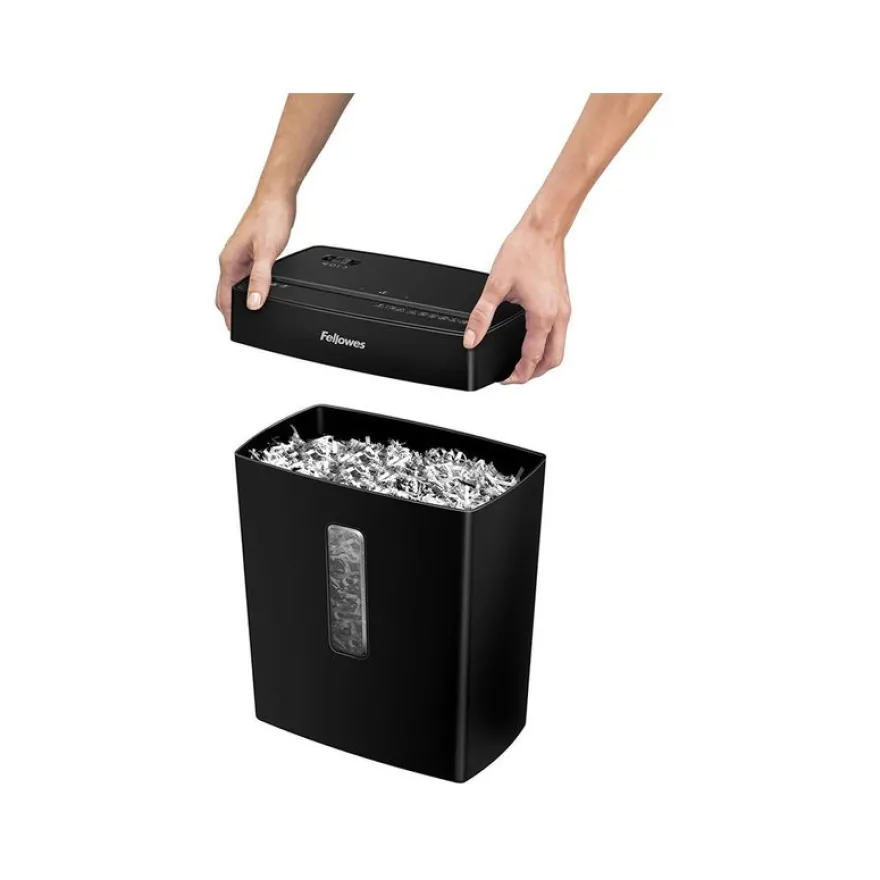 Fellowes Powershred P-42C - destructeur de documents coupe croisée - 8 feuilles - Corbeille 15 litres