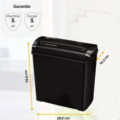 Fellowes Powershred P-25S - destructeur de documents coupe droite - 5 feuilles - Corbeille 11 litres