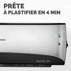 Fellowes Spectra A3 - plastifieuse A3 - de 80 à 125 microns - anti-bourrage