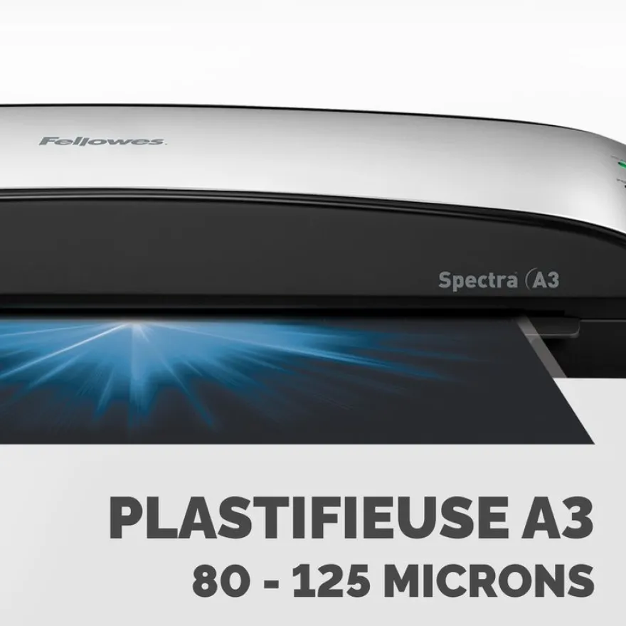 Fellowes Spectra A3 - plastifieuse A3 - de 80 à 125 microns - anti-bourrage
