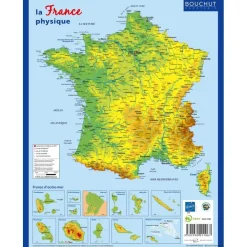Fiche mémo souple France - 20,5 x 26,5 cm - Bouchut