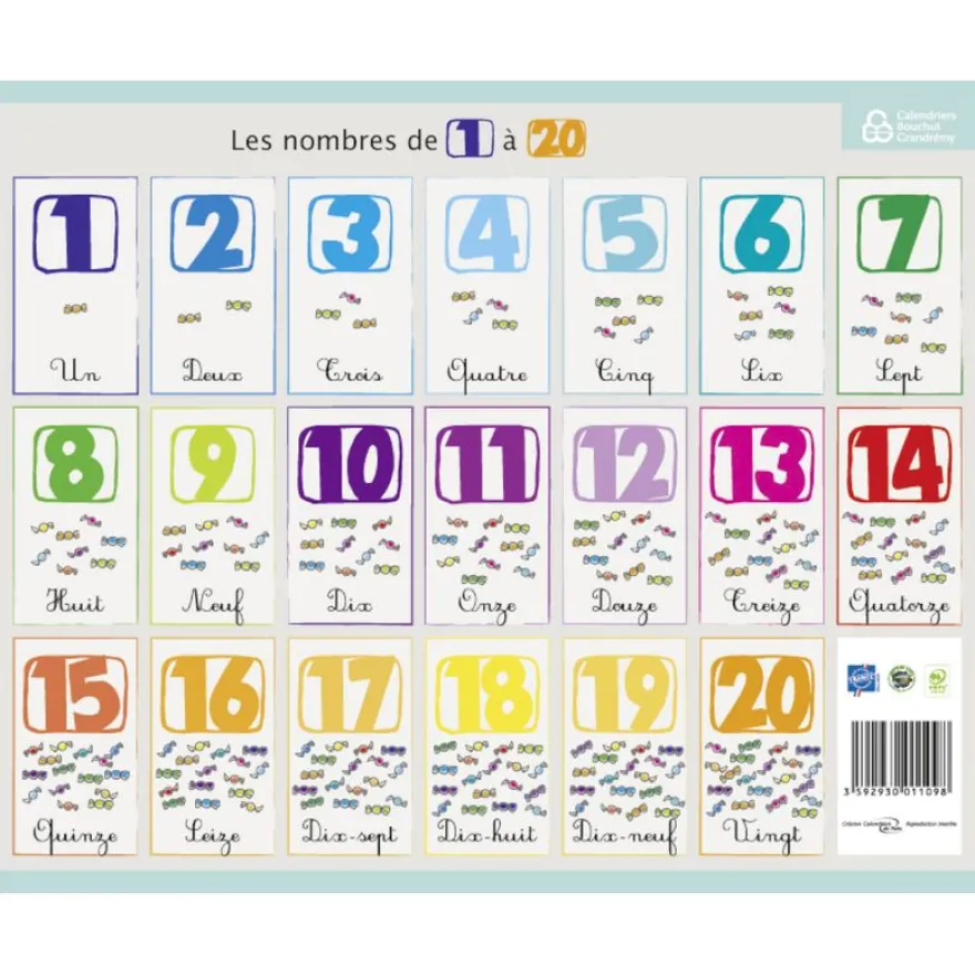 Fiche mémo souple Maternelle - 20,5 x 26,5 cm - Bouchut