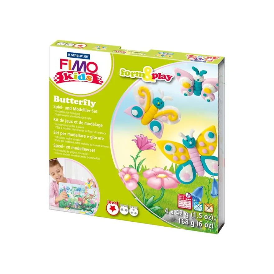 FIMO Kids - Kit de modelage - Motifs Papillon