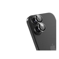 Force - Protecteur d'objectif pour iPhone 16 Pro, 17 - couleur de cadre noir