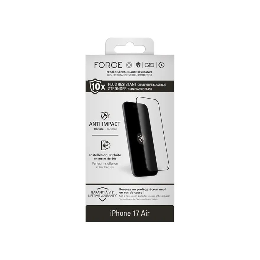 Force - Protection d'écran en verre pour iPhone Air