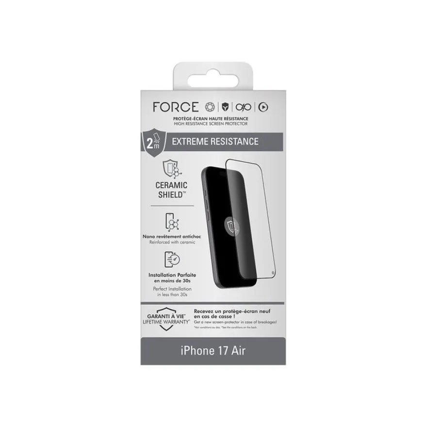 Force - Protection d'écran en verre pour iPhone Air
